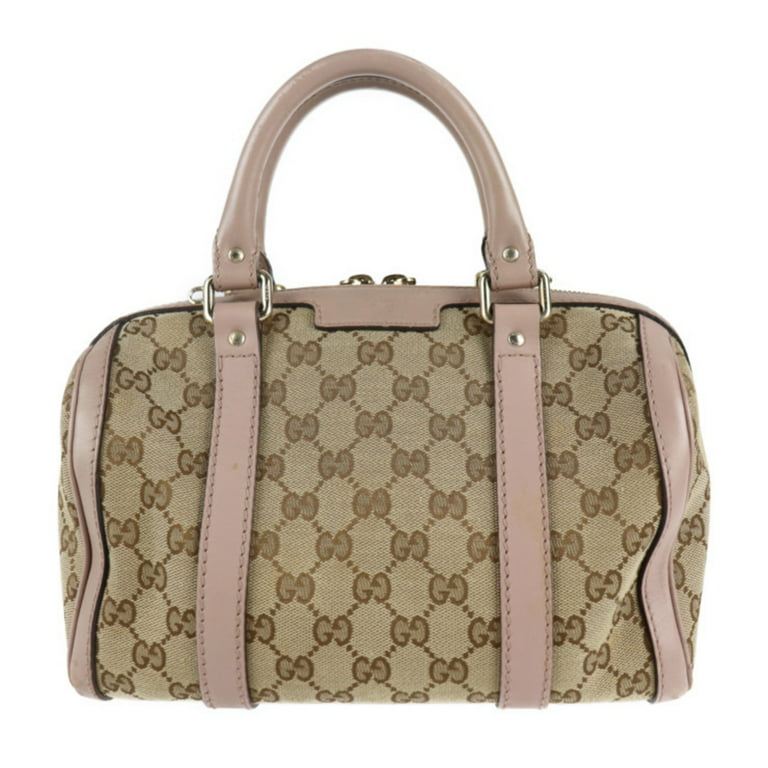 Gucci - Authenticated Boston Handbag - Cloth Beige for Women, Very Good Condition