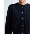 thumbnail image 5 of Free Assembly Women's Puff Sleeve Cropped Jacket with Long Sleeves, Sizes XS-XXL, 5 of 6