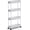 Grey, variant on Slim Rolling Storage Cart 4 Tier Bathroom Organizer Mobile Shelving Unit Utility Cart Tower Rack for Kitchen Laundry Narrow Places, White