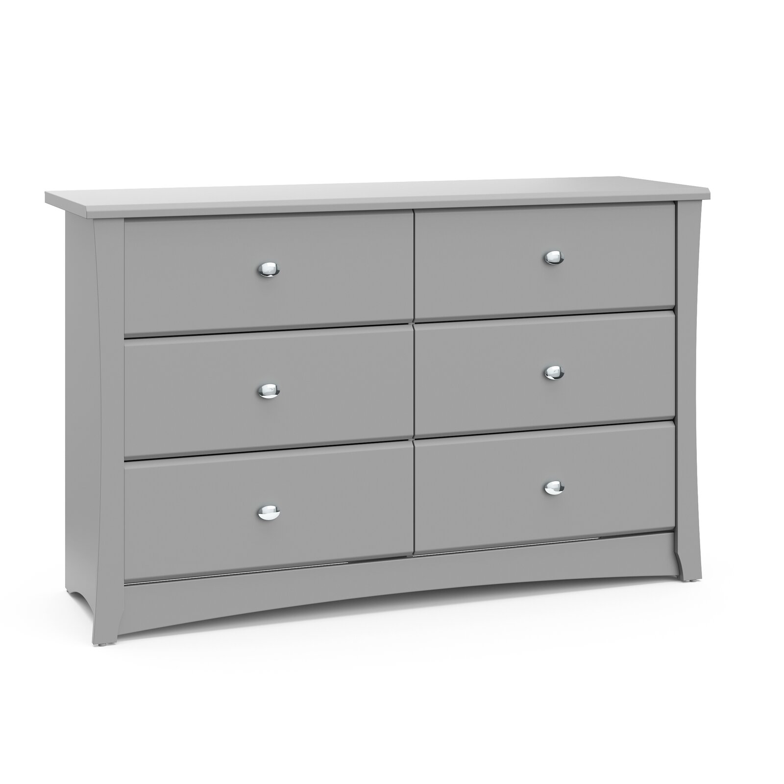 6 Drawer Double Dresser, Tipover Restraint Device Yes, Overall 33.5