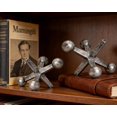 thumbnail image 2 of Small Jack Retro Charm Knick Knacks for Shelf Decor, Set of 2, Resin Lightweight 4 Inch Vintage Silver Small Decor, Antique Shelf Accent for Coffee Table and Books, 2 of 4