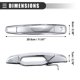 thumbnail image 4 of Manija de puerta exterior delantera trasera del conductor y del pasajero para Chevy Metal Plastic 20828258 tono plateado 4 piezas, 4 of 6