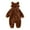 Brown, variant on Odeerbi Baby Girls Boys Clothes Baby Rompers Autumn Winter Infant Toddler 2025 Long Sleeve Animal Ear Hooded Romper Zipper Jumpsuit