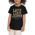 thumbnail image 1 of PMVFHDE T-Shirts Graphiques pour Fille T-Shirt Graphique Mignon Hauts d'Été pour Filles T-Shirts Habillés pour Filles T-Shirt Graphique Imprimé Col Rond Manches Courtes T-Shirts d'Été Noir, 5-6 Ans, 1 of 3