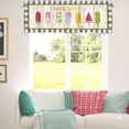 thumbnail image 3 of Jbralid Hello Summer Popsicle Ice Cream Rod Pocket Polyester Curtain Valance for Kitchen Windows, 3 of 5