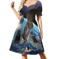 thumbnail image 1 of Hubble-vestido sin mangas con telescopio espacial para mujer ropa morada de verano, 1 of 5
