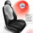 thumbnail image 5 of AOMSAZTO Seat Covers Full Set Fit For Kia Forte 2010-2024 Waterproof Car Seat Covers 5 Seats Leather Front and Rear Seat Covers（Black）, 5 of 7