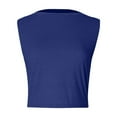 thumbnail image 4 of Summer Tops For Women Sevevn Womens Fashion Round Neck Sleeveless T-Shirts Tee Summer Solid Blouse, 4 of 4