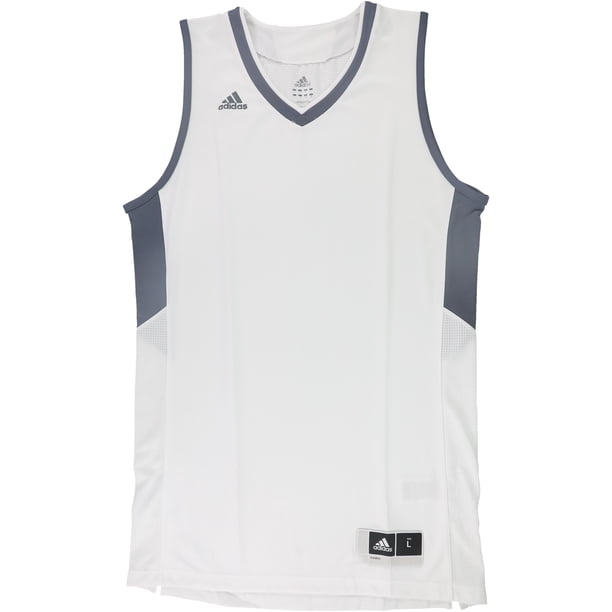 Camiseta sin mangas Adidas Team Jersey para hombre, gris, grande