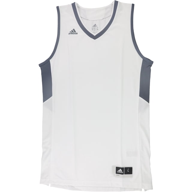 Camiseta sin mangas Adidas Team Jersey para hombre, gris, extragrande