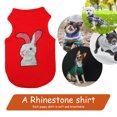 thumbnail image 3 of Cuadros Decorativos Pintura artesanal para perros y mascotas ropa para perros pequeños camisa Likrtyny hecha a mano con diamantes suministro de diamantes de imitación accesorio, 3 of 8