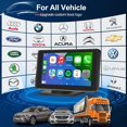 thumbnail image 3 of Portable for Apple Carplay/Android Auto Screen for Car, 7 Inch HD Touch Screen Wireless Car Play with Backup Camera, Voice Control, BT, FM, Mirror Li, 3 of 7