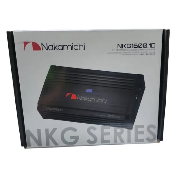 Amplificador Nakamichi Nkg1600.1d Clase D Ultra Compacto Color Negro