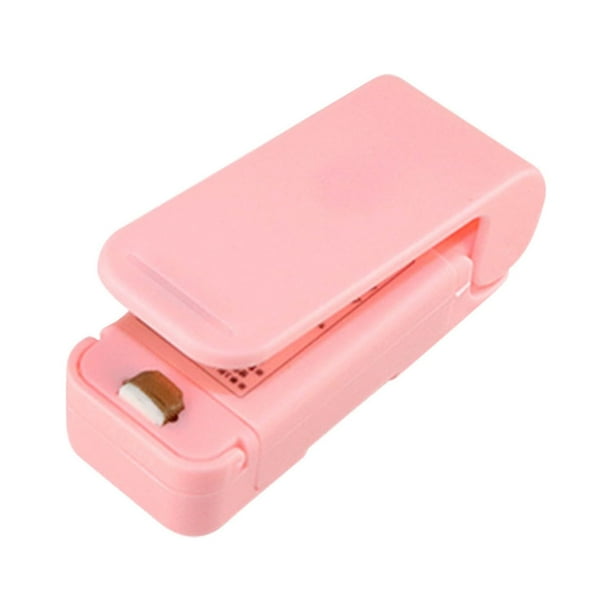 Xihbxyly Mini Sellador de Alimentos, Sellador Portátil de Bolsas de Plástico, Conservación Hermética de La Frescura, Fácil de Usar, Almacenamiento En La Cocina Del Hogar, Práctico Fondo Magnético, Ta