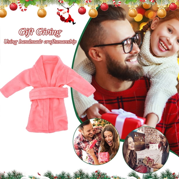 Mini Baby Doll Albornoz Props Doll Albornoz decorativo para cambiarse de ropa Juego Ndcxsfigh libre de BPA