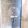 thumbnail image 2 of Round Portable Unbreakable Anti-fog Shower Mirror for Shaving Razor Hook Holder Suction Cup to Washroom Wall Fog Free Travel Mirror, 2 of 5