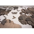 thumbnail image 4 of 3D Wood World Map for Wall Decor - Home Decor Classic World Map for Travel Lover - 3D Wood World Map Wall Art for Home & Kitchen or Office - Unique Gift Idea - Large, 4 of 9