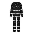 thumbnail image 4 of SELONE Workout Outfits For Women 2 Piece Long Sleeve Sweatshirts Long Sweatpants Crew Neck Sweat Suits Loose Fit Taper Leg Gym Sets Christmas Jogger Lounge Sets Streetwear Fall Wintern Clothes Black, 4 of 5