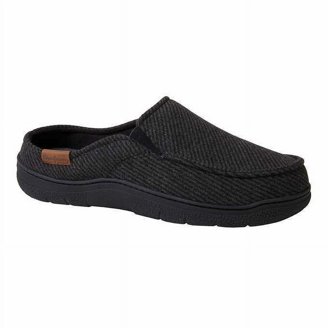 NEW Dearfoams M 9-10 Slippers Black Slip On Washable Memory Foam Comfort Dearfoams Men main image 2