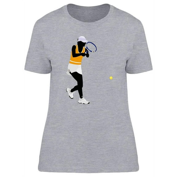 Tennis Player And Ball T-Shirt Women -Image by Shutterstock, Female Large