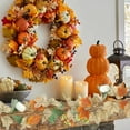 thumbnail image 5 of RBCKVXZ Fall Leaves Garland for Fall Decor - 5.8 ft Artificial Autumns Leaves Vines for Halloween Thanksgiving Decor, Home Mantel Dinner Fireplace Decoration (Red), 5 of 6