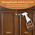 thumbnail image 6 of Goddard's Cabinet & Wood Wax Spray, Wood Cleaner & Furniture Polish, Wood Conditioner with Beeswax and Lemon Oil, Shine & Stain Protection, 23 oz, 6 of 7