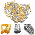 thumbnail image 3 of 100Pcs End Caps Leather Cord Ends Caps Replaceable Tassel End Caps for Craft Making, 3 of 8