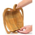 thumbnail image 4 of ZHAOCHENG Cesta plegable con forma de manzana, frutero plegable de bambú, cesta y tabla de cortar, frutero de madera, 4 of 5