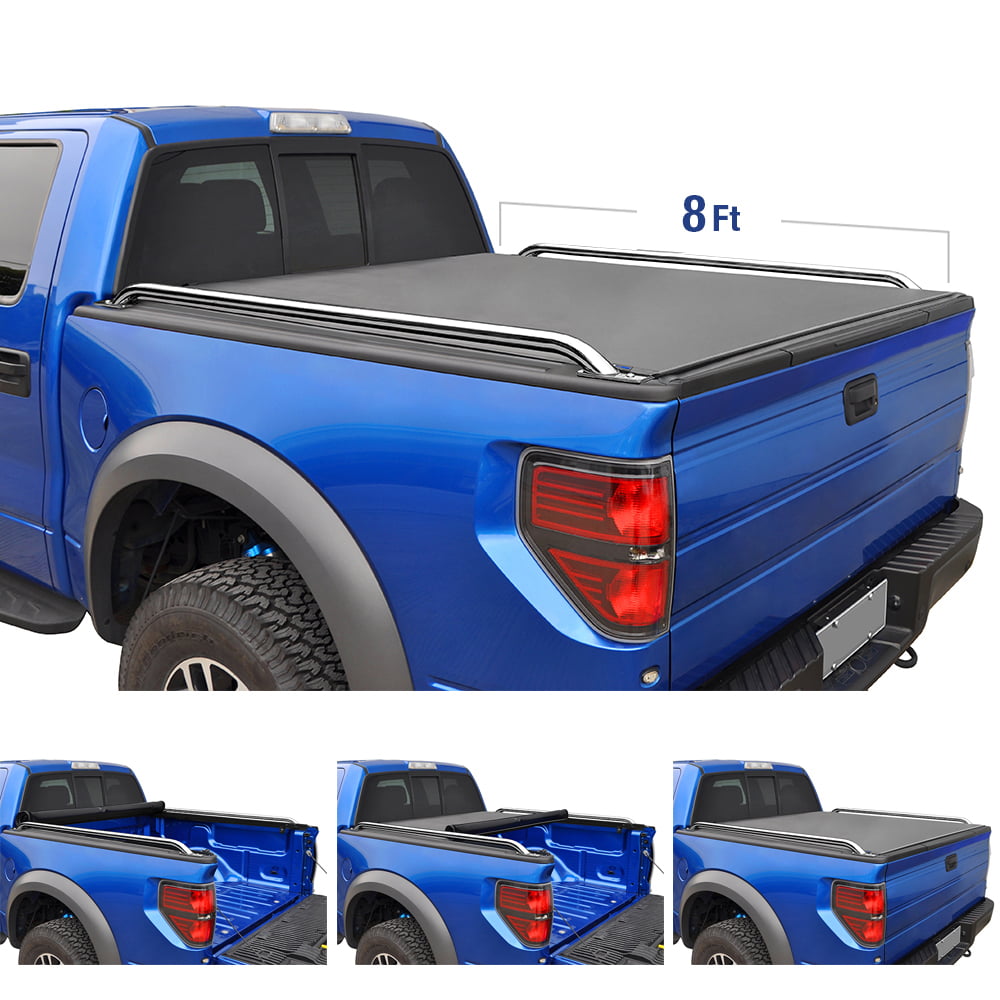 Fleetside 8 Bed Tyger Auto T2 Low Profile Roll-Up Truck Tonneau Cover TG-BC2T2085 Works with 2007-2019 Toyota Tundra for Models Without The Deckrail System