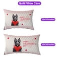 thumbnail image 5 of Happy Valentine's Day Scottish Terrier Brings Love Heart Quilt Pillowcase Scottie Dog Lover Gifts Throw Pillow Cover Bed Home Decor - 02028, 5 of 5