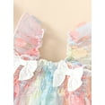 thumbnail image 6 of JYYYBF Infant Baby Girls Summer Romper Dress Colorful Floral Pattern Tulle Sleeveless Jumpsuit, 6 of 7