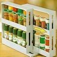 thumbnail image 6 of Shoreew Sliding Spice Rack Organizer Pull-Out Design Large Capacity Adjustable Height Multi-Functional Seasoning Organizer Storage Holder, 6 of 6