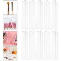 40 Pcs Clear Pretzel Rod Boxes 1" x 1" x 8" Chocolate Covered Pretzels Rod Box Clear Gumball Boxes for 8, Transparent PET Plastic Gumball Tube Clear Favor Boxes