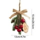 thumbnail image 3 of Campanas Navideñas Pequeñas, Cordeles, Lazos, Piñas, Ramas de Pino, Rodajas de Madera, Adornos para Árbol de Navidad, Decoración, Escena, Suministros para Montar., 3 of 6