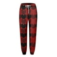 thumbnail image 4 of Valentines Day Women's Sweatpants Petite Length Pockets Pants Casual Workout Athletic Joggers Drawstring Waist Sweat Pants, 4 of 5