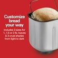 thumbnail image 4 of Hamilton Beach Digital Electric Bread Maker Machine Artisan and Gluten-Free, 2 lbs Capacity, 14 Settings, White and Stainless Steel (29987MN), 4 of 8