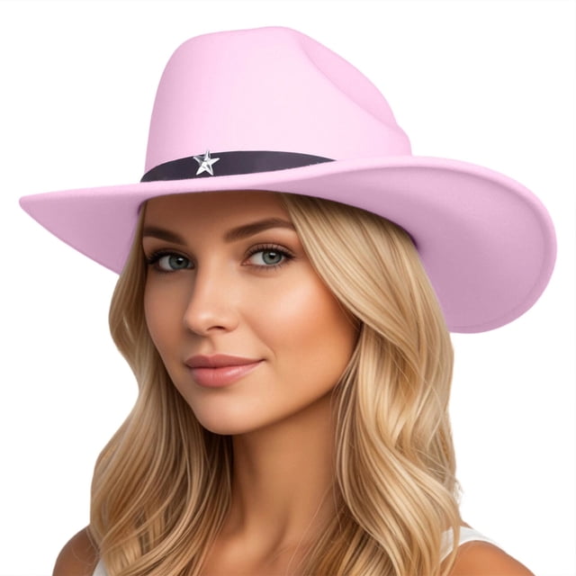 Western Style Cowboy Hat for Everyday Casual Wear Unisex Adult Riding Accessory with Classic Solid Design and Versatile Seasonal Use