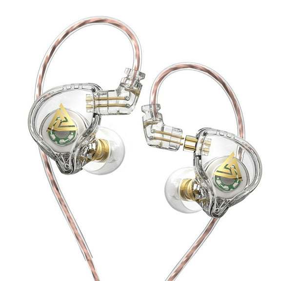 MERILER Transparent in Ear Earphone,Earphones HiFi Dynamics Coil Wire Controlled Bass Music Mobile Phone Earphones