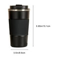 thumbnail image 3 of FastXmas Insulated Coffee Mug, 12oz Stainless Steel Vacuum Coffee Cup with Leakproof Lid and Non-Slip Sleeve, BPA-Free Double-Wall Reusable Travel Thermos Coffee Tumblers for Hot & Cold Drinks, 3 of 9