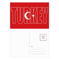 thumbnail image 1 of Turquía país bandera nombre Set cumpleaños gracias tarjeta postal correo lado 20pcs, 1 of 3