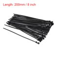 thumbnail image 5 of 8 Inches Mount Head Cable Zip Ties Screw Hole Nylon Black 120 Pack, 5 of 5