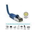 thumbnail image 3 of Nippon Labs Cat7 Shielded (SSTP) 600MHz Ethernet Network Booted Cable, 26AWG 1 Feet Gigabit LAN Network Cable RJ45 High Speed Patch Cable, Blue, 60CAT7-1BL, 3 of 4