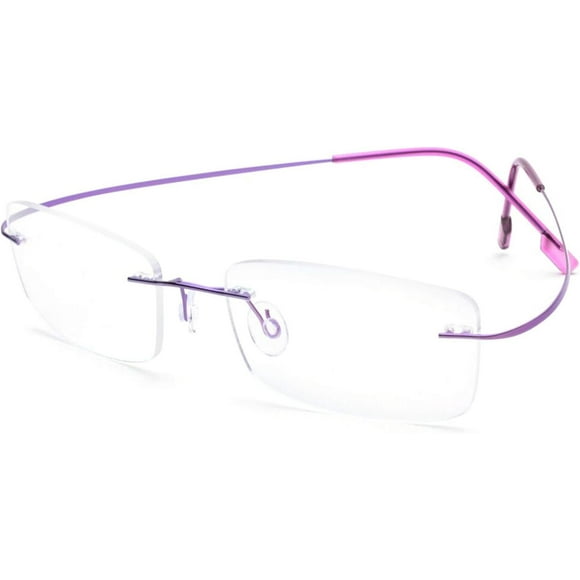 shiyou-Rimless Reading Glasses for Women Men +2.50 Strength Flexible Titanium Alloy Lightweight Readers Eyeglasses