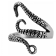 thumbnail image 1 of Anillo pirata de pulpo antiguo punk de acero inoxidable para hombres y mujeres, el tamaño se puede ajustar en pequeños incrementos, 1 of 4