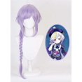 thumbnail image 2 of Light Purple Braided Braid with Fluffy Bangs Wig for Cosplay Qiqi Anime Wig Halloween Costume Party Wig lavender -, 2 of 4