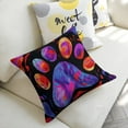 thumbnail image 5 of animal paw print Linen toss pillowcase decoration pillowcase gifting preferred 24x24 inch cushion cover 2 sets sofa pillowcase sofa bedroom living room car, 5 of 8