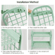 thumbnail image 4 of Estante de almacenamiento plegable de doble capa, estante de baño de escritorio para el hogar simple, 4 of 5
