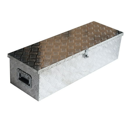 

LABLT 39 ×13 ×10 Cuboid Aluminum Underbody Tool Box for Trailer Flatbed Truck W/ Lock