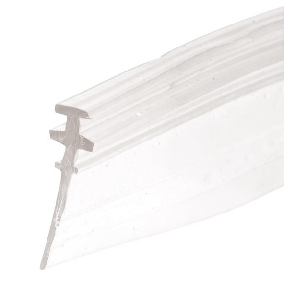 Sello inferior para puerta de ducha Prime-Line, transparente, sin marco, 3/4 pulgadas