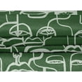 thumbnail image 5 of oneOone Velvet Green Fabric Abstract Face Sewing Material Print Fabric By The Yard 58 Inch Wide, 5 of 7